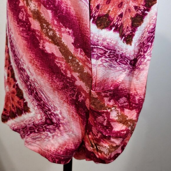 One World V Neck Soft Stretchy Short Sleeve Blouse Large - Picture 3 of 7